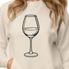 Beautiful Wine Glass Illustration A digital illustration of a glass of wine, suitable for printing or cutting out with a craft machine.