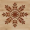 A delicate snowflake design with intricate details, perfect for winter-themed projects.