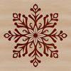 Elegant Snowflake Vector Art An elegant vector illustration of a snowflake featuring intricate patterns and curves.
