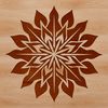 Free Snowflake Clip Art for Christmas Projects A delicate snowflake design made up of intricate patterns and lines, suitable for winter-themed projects.