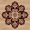 Winter Wonderland SVG Illustrated winter snowflake design with intricate details, suitable for vector art projects.