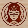 Gothic Spellbound Head Icon Illustrated witchcraft symbol on a moonlit background featuring a stylized head.