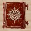 Witchcraft Spellbook Artwork A dark fantasy illustration of witchcraft elements including spellbooks and magical symbols.