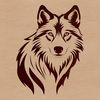 Free SVG Illustration of a Wolf's Head A high-quality digital illustration of a wolf's head.