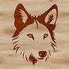 Beautiful Vector Wolf Head Design A high-quality digital illustration of a wolf's head, suitable for commercial or personal use in various design contexts.