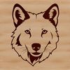 Beautiful Wolf Profile Vector Image A high-quality SVG image of a wolf's profile, ideal for use in various digital applications and crafts.