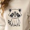 Simple SVG Raccoon Illustration A simple raccoon design created using scalable graphics technology.
