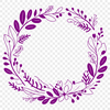 Vector Floral Garland SVG File A digital floral wreath design created using vector art.
