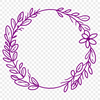 Floral Wreath Template for Digital Use A floral wreath design created using vector art and intended for digital and commercial use.