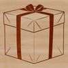 Simple Vector Gift Box A simple square box with a lid, suitable for vector graphics.