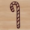 Christmas Treat Graphic Design Christmas candy cane design created as a vector graphic.
