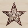 Beautiful Free Star Clip Art Design A vector graphic illustration of a stylized star symbol.