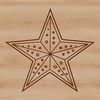 A stylized star symbol, suitable for vector art designs, illustrations, and graphics.