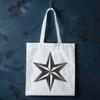 Geometric Star Shape SVG Icon A simple geometric star shape designed as vector art for use in various digital applications.