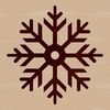 Beautiful Winter Decorations Clip Art An intricate illustration of a single snowflake, suitable for digital use and customization.
