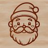 Traditional Santa Claus Design Vector Art A digital illustration of Santa Claus, depicting a jolly figure in traditional Christmas attire.
