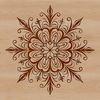 Winter Wonderland Ornament A delicate ornate snowflake with intricate patterns, perfect for winter-themed projects and designs.