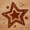 A geometric star symbol made up of multiple points and lines, suitable for various digital designs.