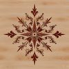 Ornate Star Icon Design A detailed, ornate star icon with symmetrical points, suitable for vector design or clip art.