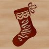 Vector Illustration of a Holiday Stocking Christmas stocking illustration in vector format.