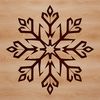 Beautiful Snowflake Clip Art Vector A detailed, symmetrical snowflake design suitable for various digital projects.