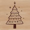 Festive Holiday Decorations Vector Graphic An SVG graphic of a festive Christmas tree suitable for digital design.