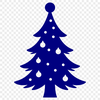 A simple vector graphic design of a festive Christmas tree for various uses.