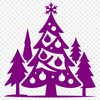 A traditional Christmas tree illustration suitable for commercial or personal use.