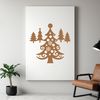 A minimalist vector graphic representation of a Christmas tree for various design purposes.