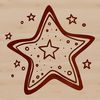 Star Graphic Icon A stylized star graphic, suitable for various design applications.