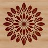 A delicate snowflake design made from intricate lines and shapes, suitable for various digital and crafting applications.