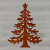 A minimalist digital representation of a Christmas tree for various designs and crafts.