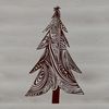 Festive Vector Tree Decoration An SVG vector graphic representation of a festive Christmas tree decoration.