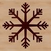 Beautiful Ornate Snowflakes SVG File An ornate, symmetrical snowflake illustration suitable for winter themes and festive designs.