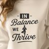 Serene Quote Illustration A calming yoga quote surrounded by serene vector design elements.