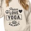 Beautiful Yoga Motivation SVG Design A customizable yoga quote design in SVG format with inspirational phrases for a peaceful practice.