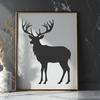 Beautiful Deer Vector Drawing