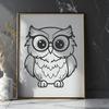 Unique Owl - Sublimation SVG