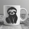 Stunning Sloth - Laser Cutter SVG