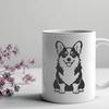 Sitting Welsh Corgi Decal