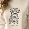 Ornate Australian Shepherd In DXF Format