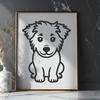 Beautiful Sitting Puppy Clipart