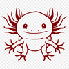 Axolotl Image In SVG, PNG, PDF And DXF Formats