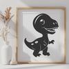 Stunning T Rex Stencil - Free DXF