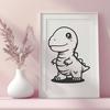 Cute Dino - Laser Engraver PDF