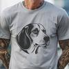 Beautiful Beagle In DXF