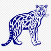 Standing Big Cat Vector Illustration