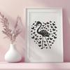 Beautiful Flamingo In PDF & PNG