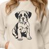 Cute Sitting Dog Decal