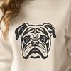 Artistic Bulldog In SVG & PNG